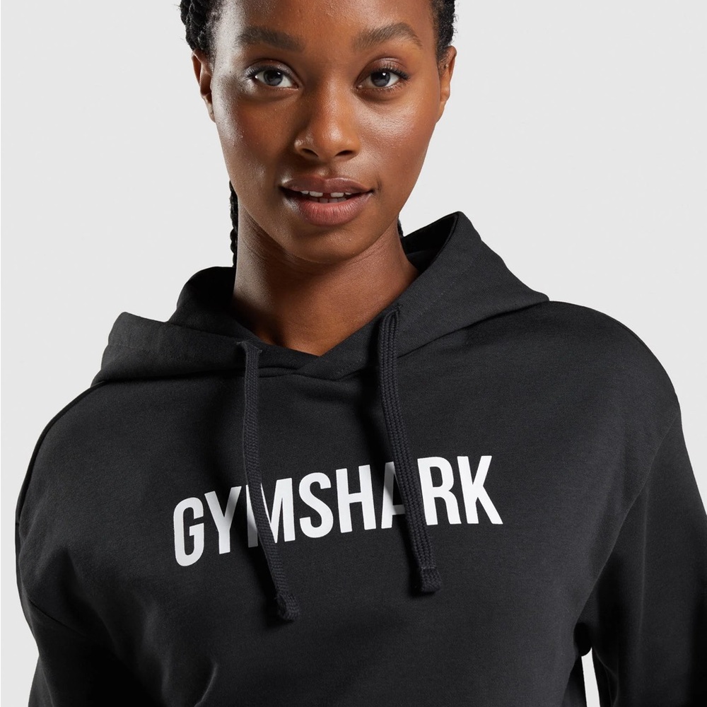 Gymshark Oversized Apollo Black Hoodie, Woman’s XS